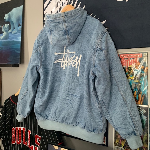 Stussy Denim Zip Down Jacket - Picture 4 of 9